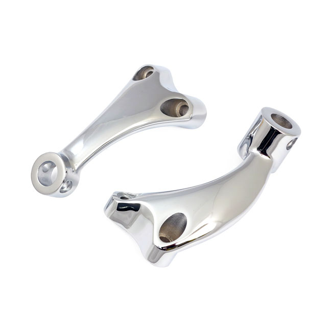 SPORTSTER FORWARD CONTROL FOOTPEG SUPPORT SET. CHROME 950942