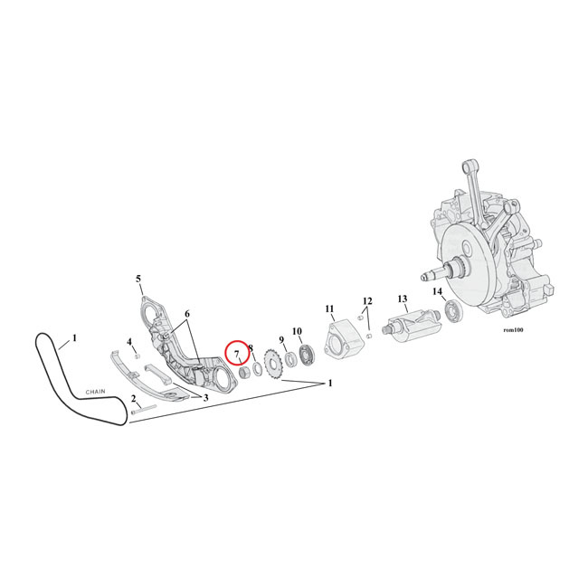 NUT, DRIVE SPROCKET BALANCERS/SPR.SHAFT 981184