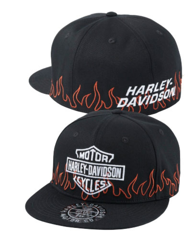 MIESTEN H-D LIPPIS FLAMES, BLACK 97621-24VM