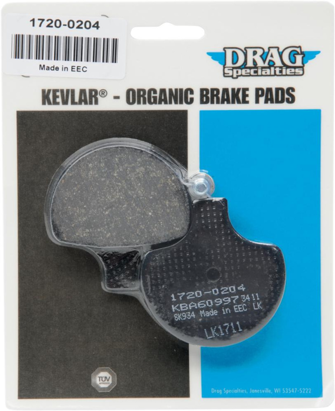 BRAKE PAD-DRAG ORGANIC BRAKE PAD ORGANIC DRAG SPECIALTIES 17200204