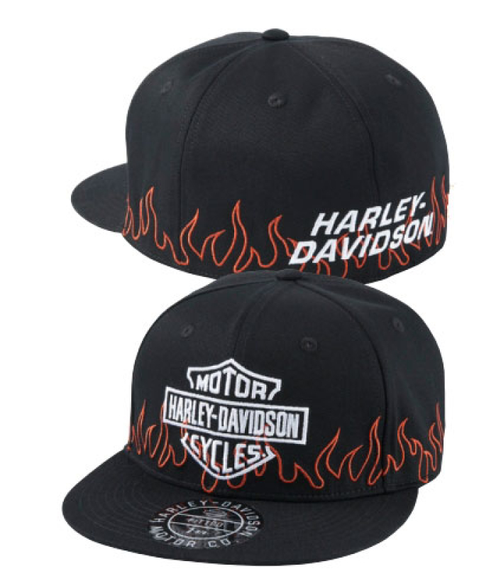 MIESTEN H-D LIPPIS FLAMES, BLACK 97621-24VM