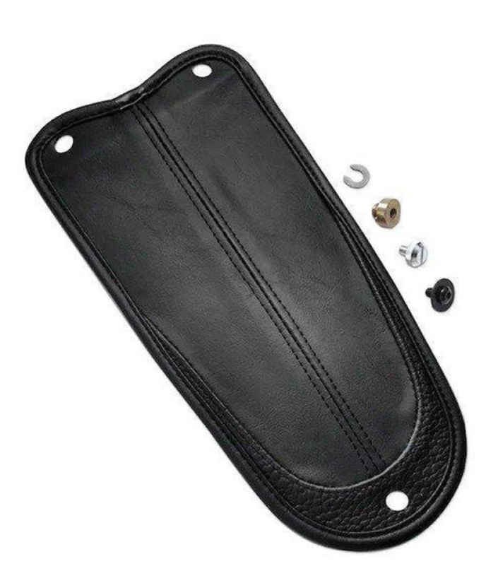 SATULAN JATKE, MUSTAA NAHKAA - FENDER BIB, FLSTN 52018-08