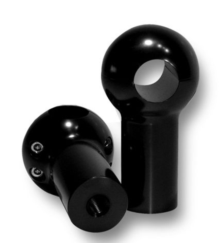 ROUND TOP RISERS 3" RISE POL.SET BLACK ANODISED 683429