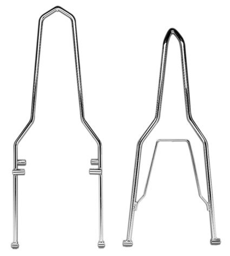 RIGID FRAME SISSY BAR FATBOB 09623