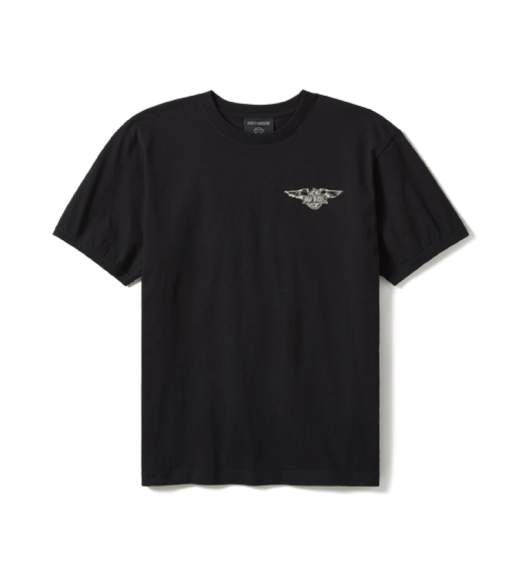 MIESTEN H-D T-PAITA WILLIE G SKETCHY B&S 96271-25VX