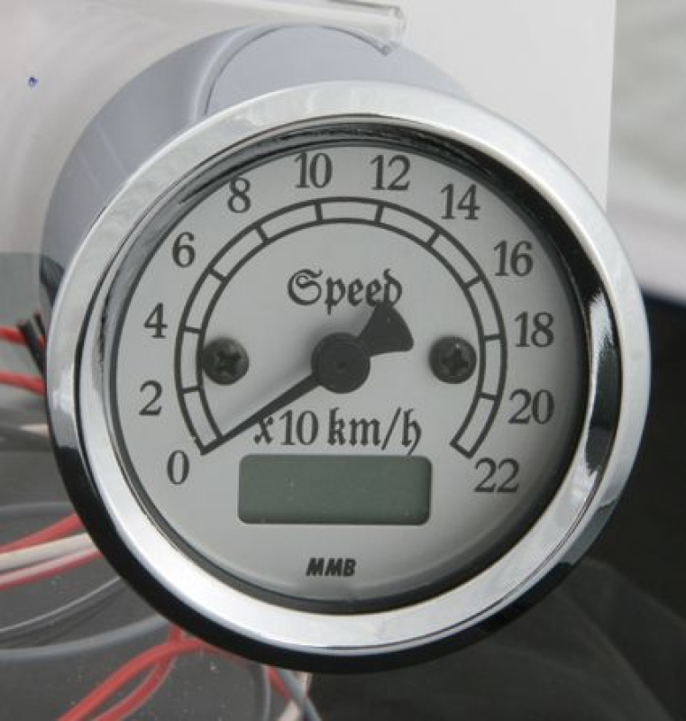 MMB RETRO SPEEDO CHR / ALU 220KMH 682669