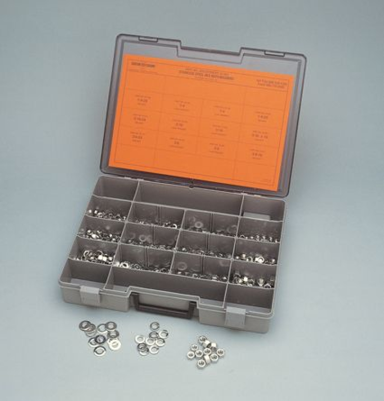 S/S NUT,FLAT&LOCK WASHER TRAY 32360