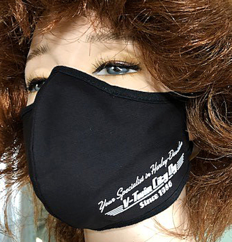 SAFESMILE KANGASMASKI MUSTA LOGOLLA COV1156