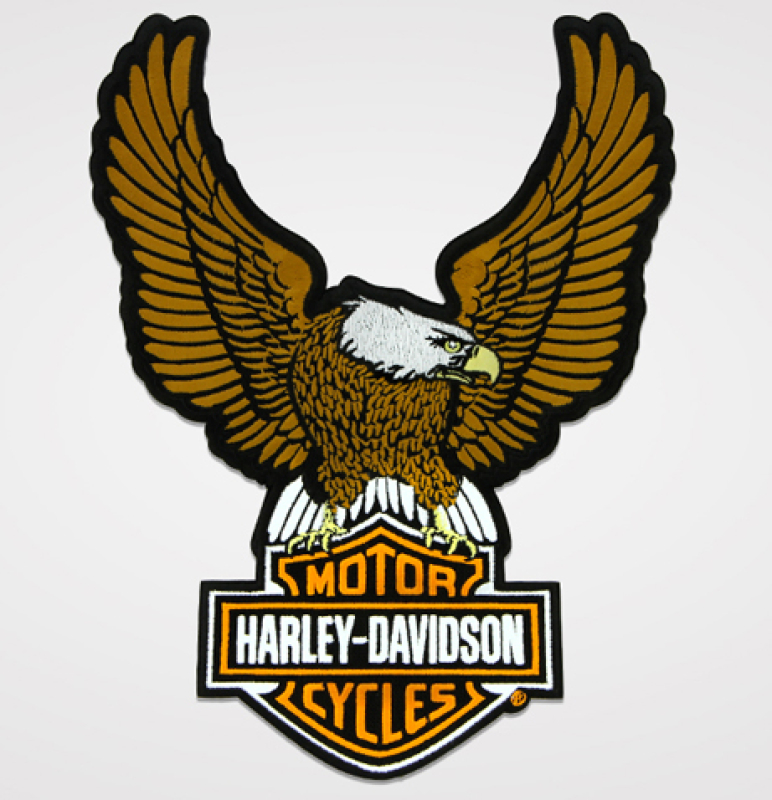 H-D KANGASMERKKI EAGLE BAR & SHIELD 682608011628