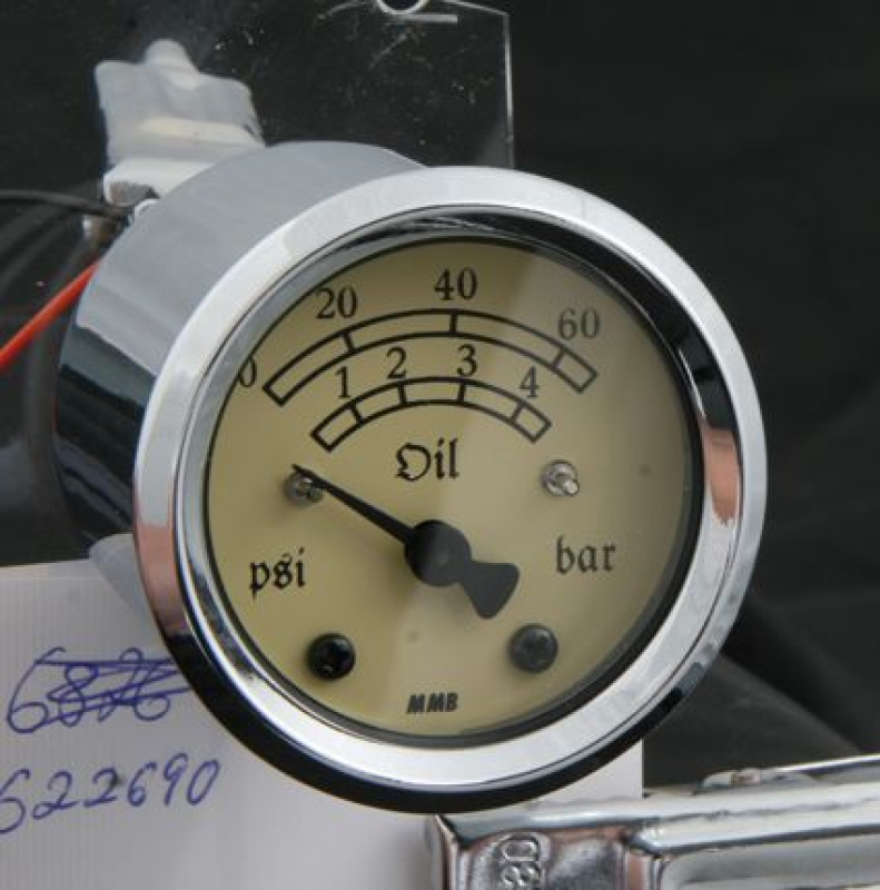 MMB RETRO OIL PRESSURE 60PSI CHR / IVORY 682690