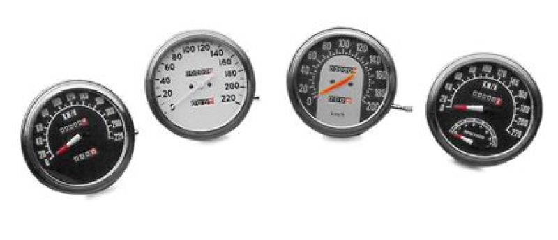 FL SPEEDO, 1:1 RATIO, 220 KM/H, WHITE FACE 85731