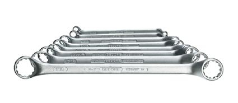 OFFSET DOUBLE RING WRENCH 8PCS INCH 684858