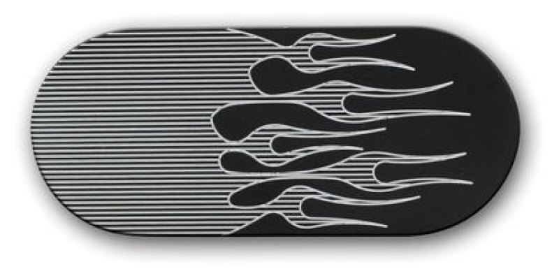 INSPECTION COVER INSERT, FLAMES, BLACK DISCONTINUED 614566