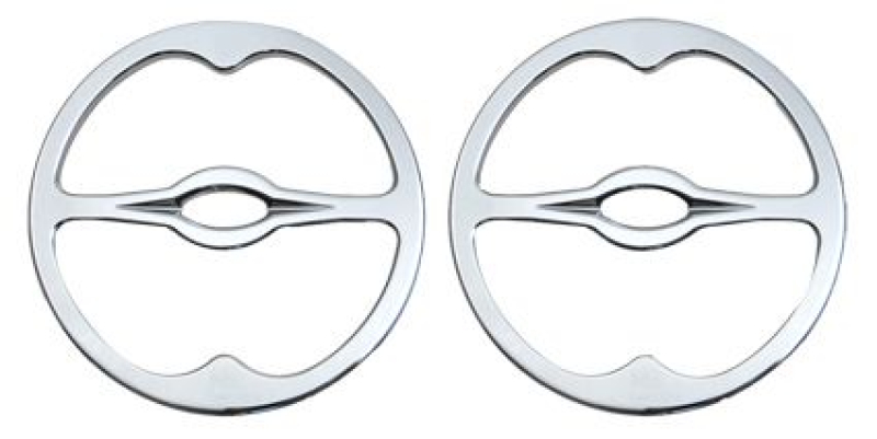 SPEAKER TRIM, FRONT PAIR, CHROME 96-07 F 614486