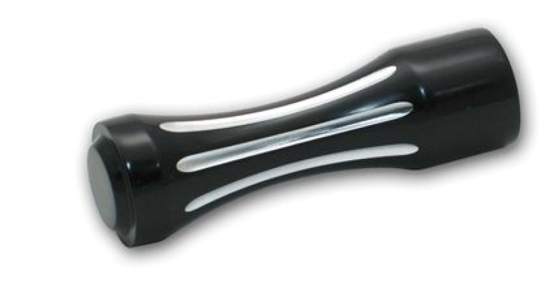 BLACK FLAT TOP BILLET TOE PEG W/BALL MIL 614544