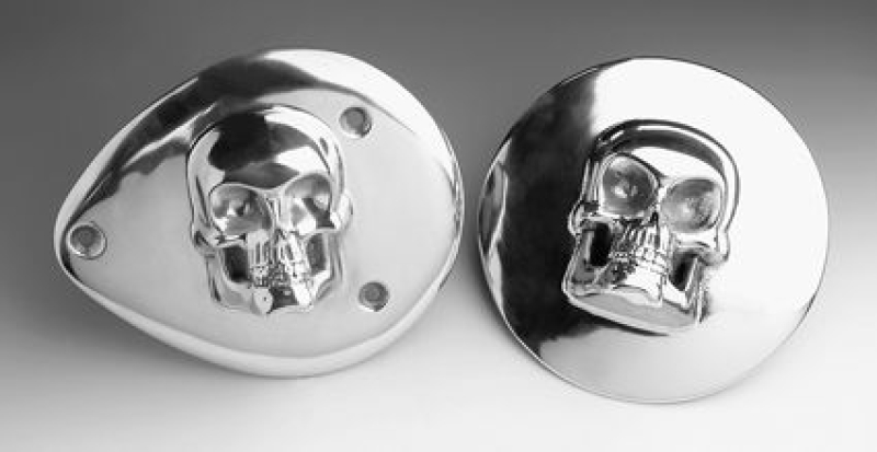 SKULL POL.ALUM OEM CV A/C COVR 37856