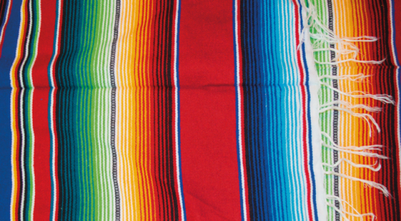 MEXICAN BLANKET SERAPE RED 755300