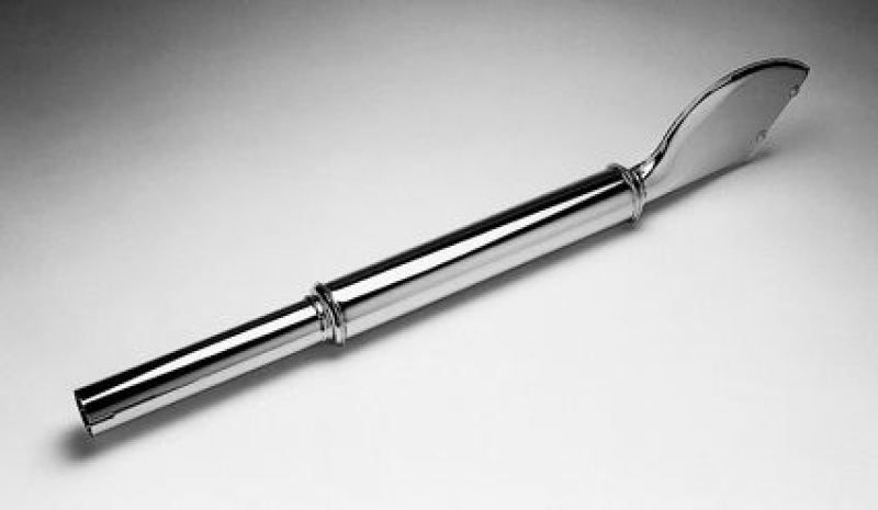 MUFFLER ONLY-FLAT BACK-CHROME 11419