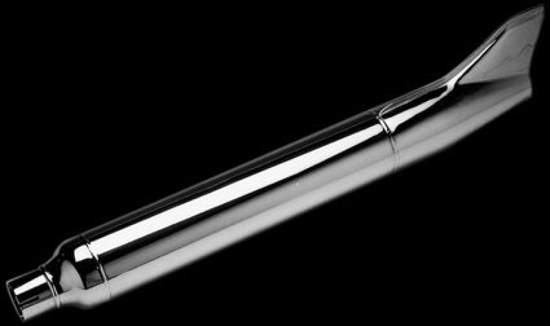 FL STYLE FISHTAIL MUFFLER, 28" LONG, CHROME 11420