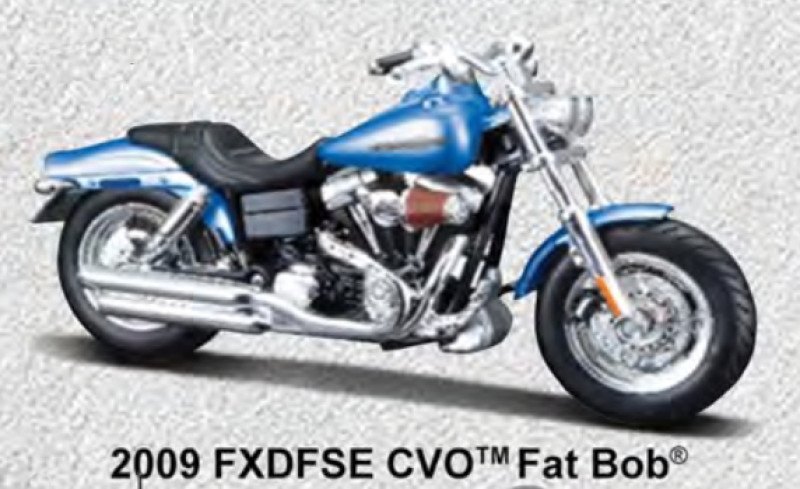 H-D 2009 FXDFSE CVO FAT BOB PIENOISMALLI 31360-CVOFATBOB
