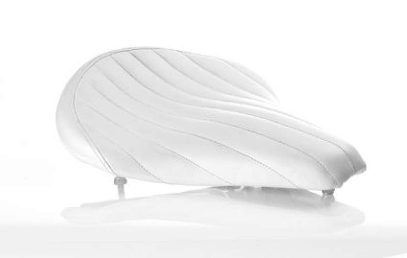 VINYL SOLO SEAT WHITE TUCK/ROLL 684736
