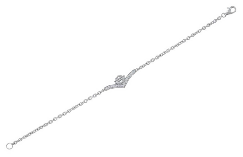 H-D CHEVRON BLING WHITE STONE RANNEKORU KOKO 6,5 HDB0447