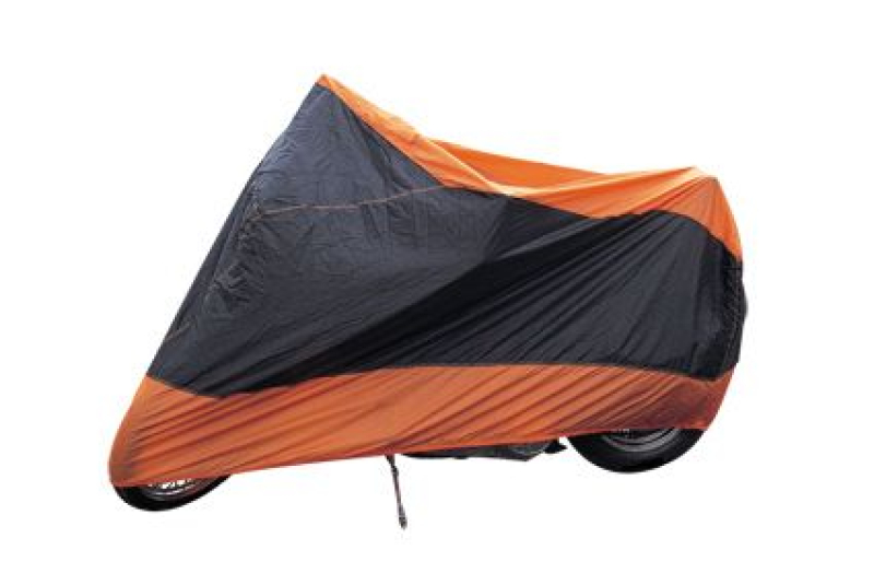 H/D CYCLE CVR-NYLON-BK/OR 25952