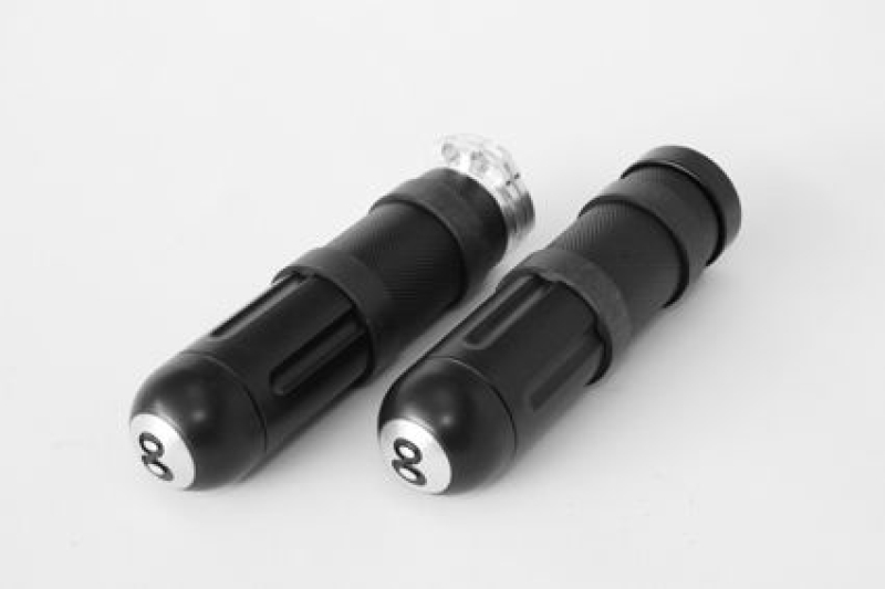 HKC HANDLE BAR GRP YOUNG GUN 8 BALL BLK 682120