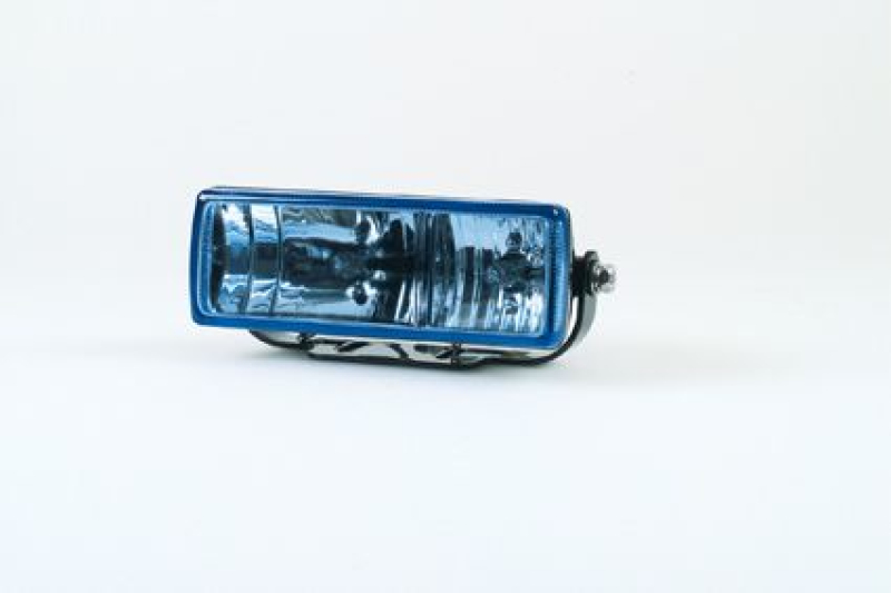 HEADLAMP BLACK METAL HOUSING BLUE GLAS 686777