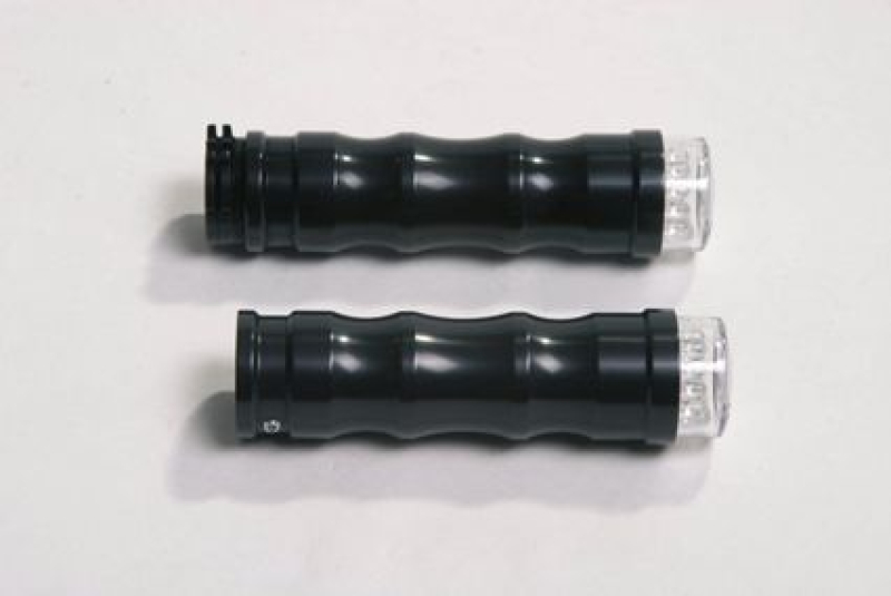 RBS BLK. STANDARD GRIPS W/LED TURN SIGN. E- APR. 687597