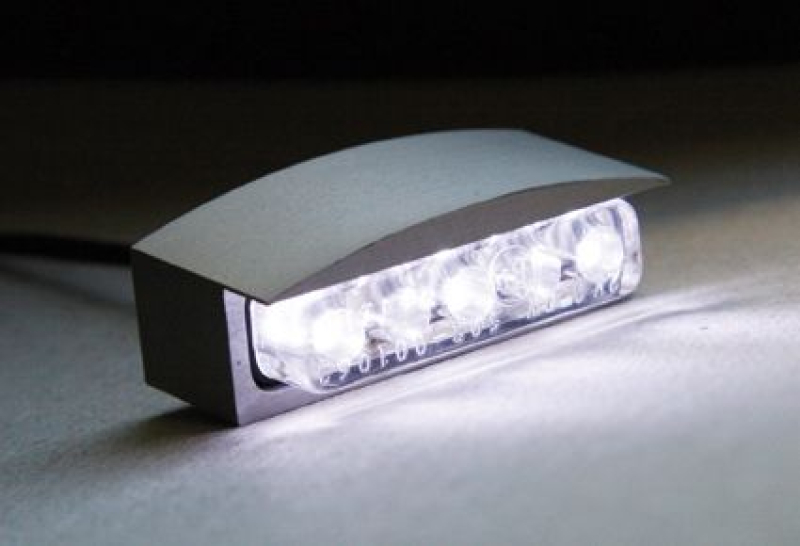 LED LICENSE PLATE LIGHT SILVER ANODIZED 681350
