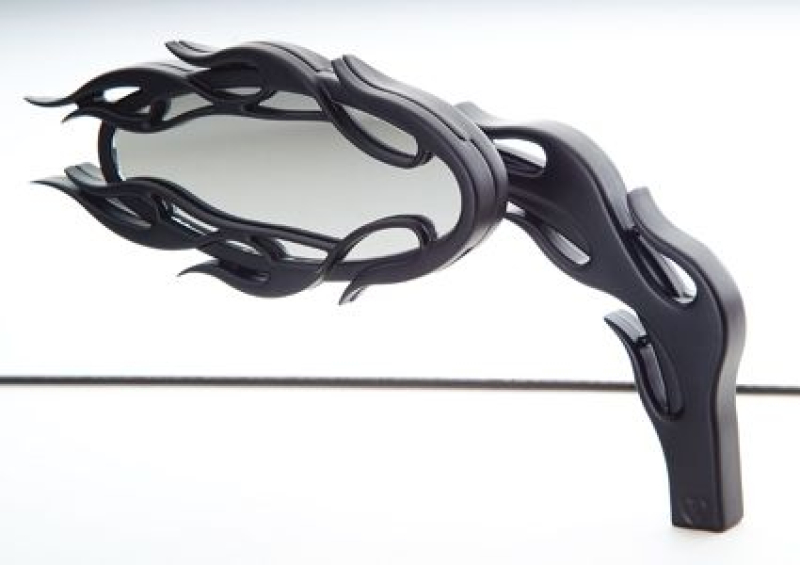 ALT FLAMED MIRROR, LEFT BLACK 631126