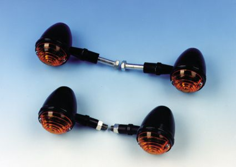 RBS BLACK MINI TURN SIGNAL SET,PLAIN (4) 86039