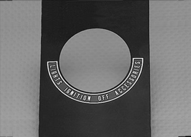 DASH MOUNTED IGNITION SWITCH DECAL 310136