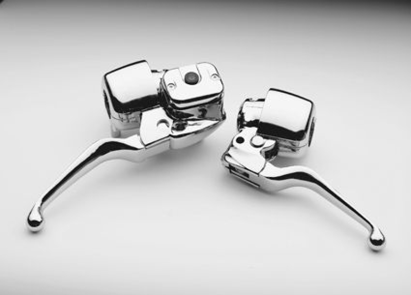 CHROME HANDLEBAR CONTROLS, 11/16" BORE, 96UP 23250
