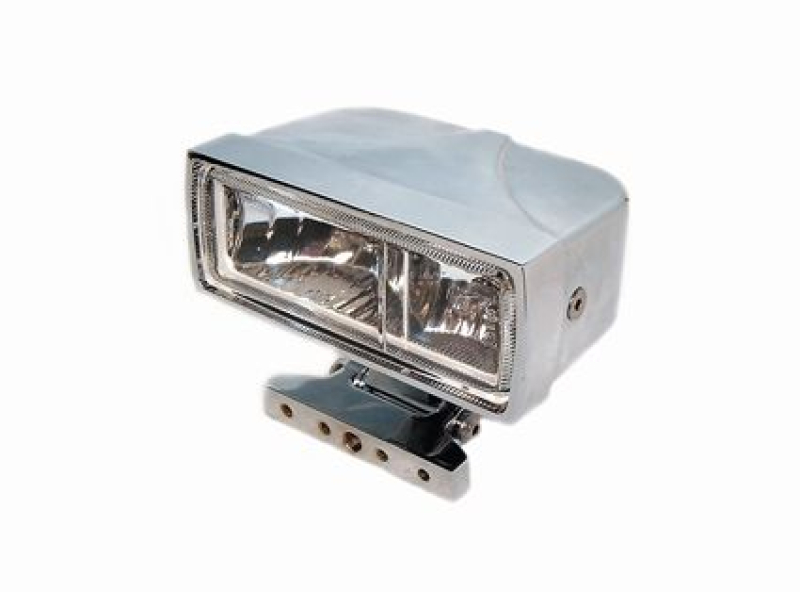 SQUARE HEADLIGHT, CHROME HOUSING WITH CLEAR GLAS, H3 12V 686778