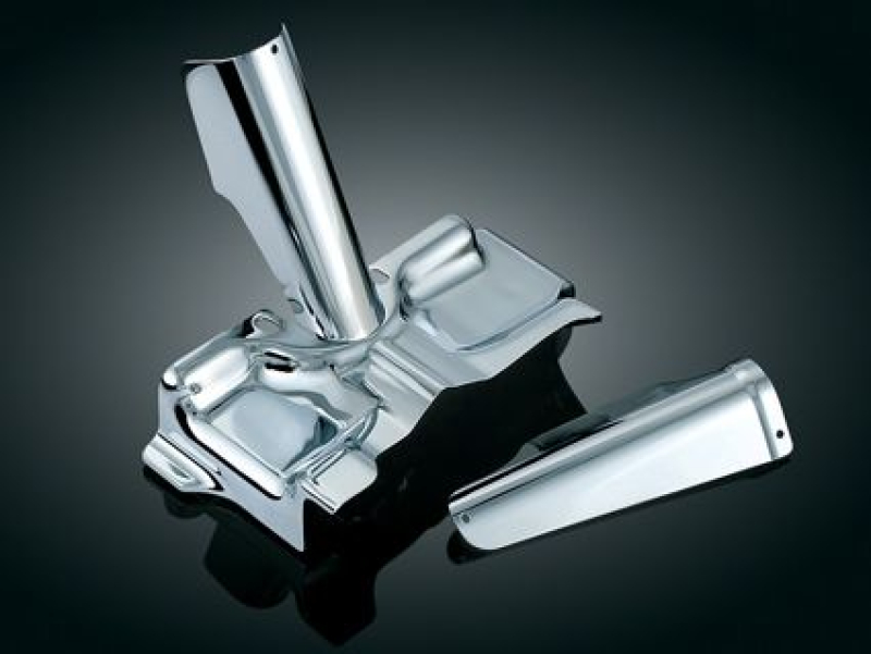 REAR CYLINDER BASE COVER, CHROME 605242