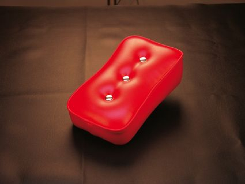 EZ P-PAD W/CHR BUTTONS RED 632134