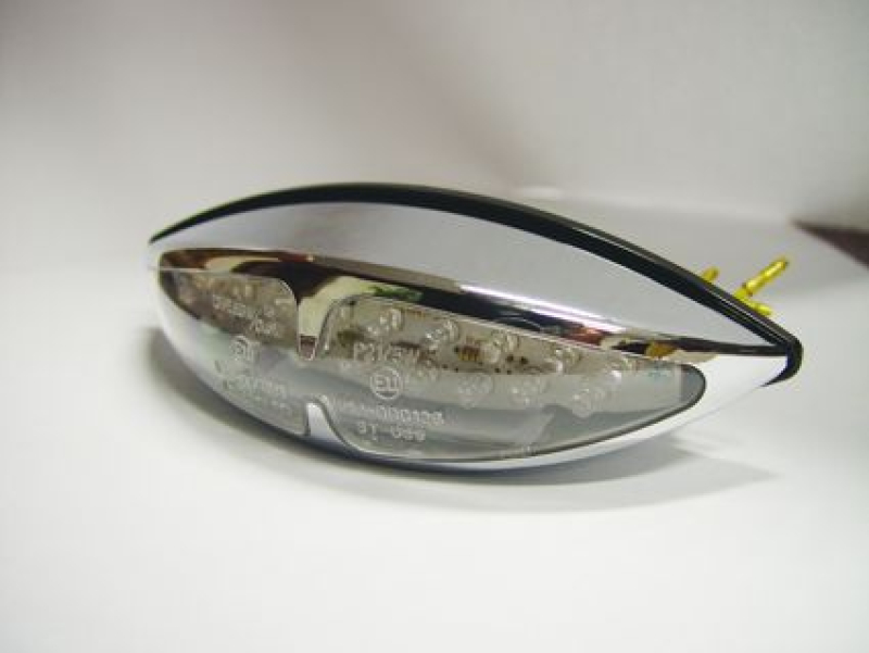 TAKAVALO "SPEED" LED CAT EYE E-MERKKI  ABS CHR 686823