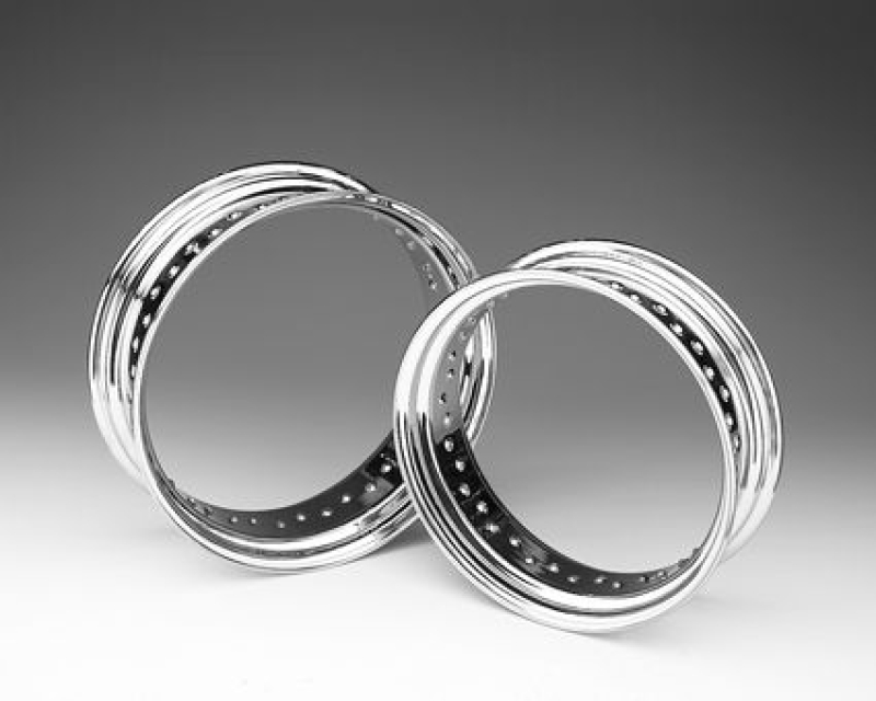 CHROME STEEL RIM, 40 SPOKE, 18" X 5.75" 08776