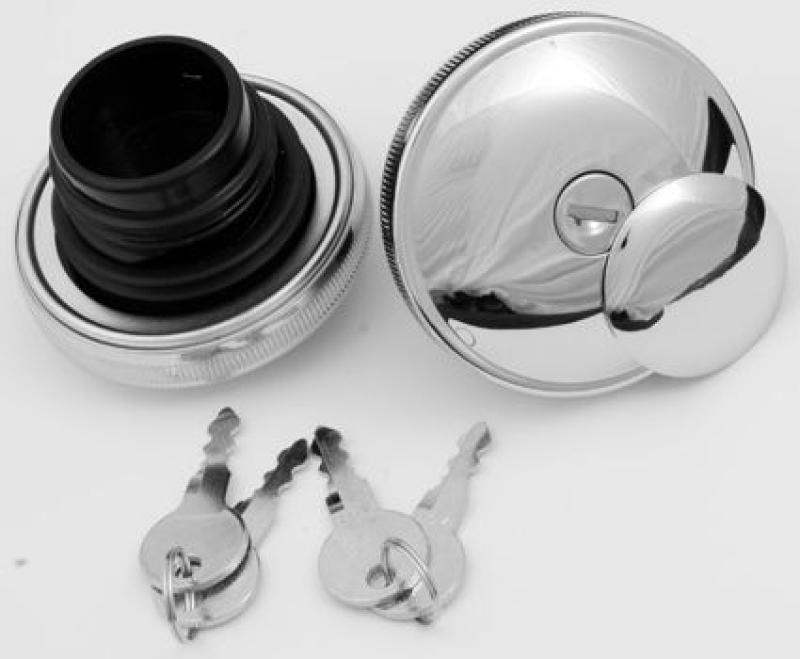 CCE LOCKABLE GAS CAP SET, CHROME 83-95 682785