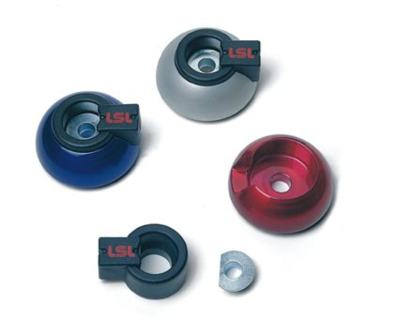 LSL ALUM. CRASH BALL BAR ENDS SILVER 687646