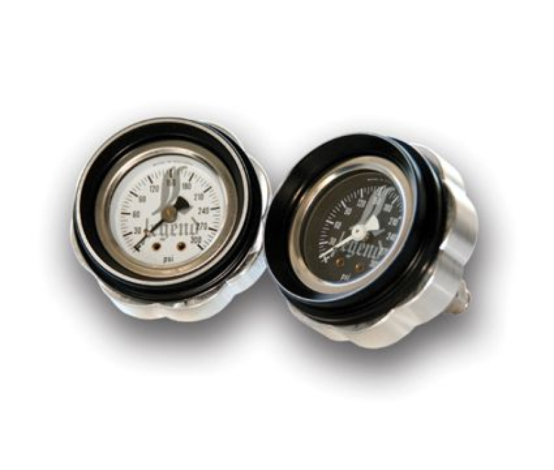 LEGEND AIR FAIRING MOUNTED PSI GAUGE, BLACK FACE 697119
