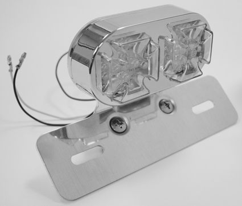 LED DUAL MALTESE ALU CROSS TAILLIGHT 1002600