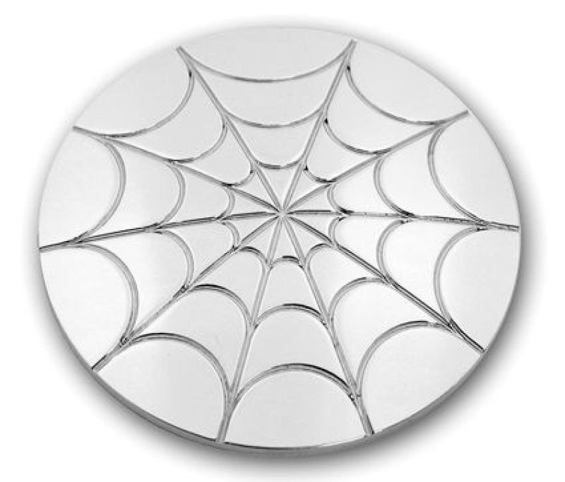 INSERT,POINT CVR/GAS CAP SPIDER WEB, CHR OME /D 614518