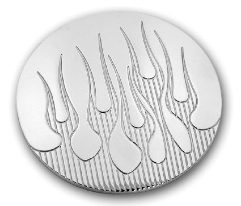 INSERT,POINT CVR/GAS CAP FLAMES, CHROME DISCONTINUED 614520
