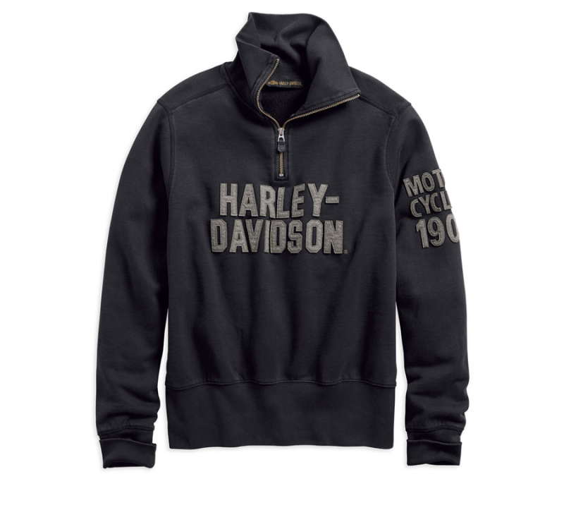 MIESTEN PITKÄHIHAINEN H-D PAITA, FELT LETTER 96630-19VM