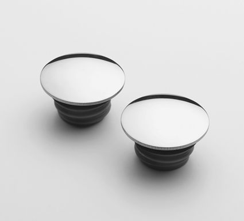 POL. S/S GAS CAP SET  DOMED 15851