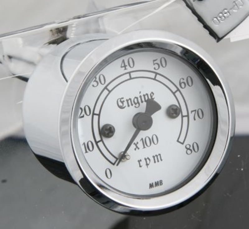 MMB RETRO TACHO CHR / WHT 8000RPM 682679