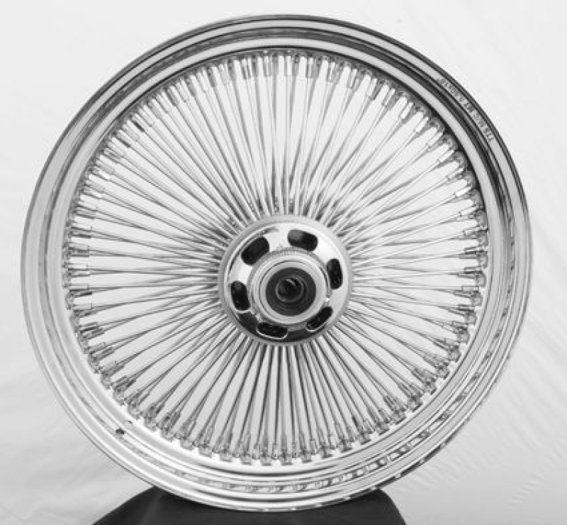 3.50"X18" CHR. WHL/ASSY 120 SPOKES CROSSED SPOKES 86647